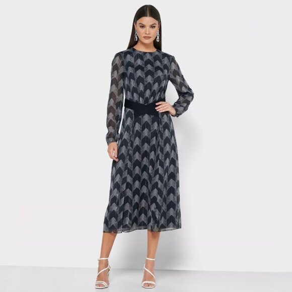 Ted Baker Aselli Atlas Double Split Midi Dress - Picture 1 of 10